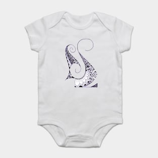 Tatoo art 3 (black and purple version) Baby Bodysuit